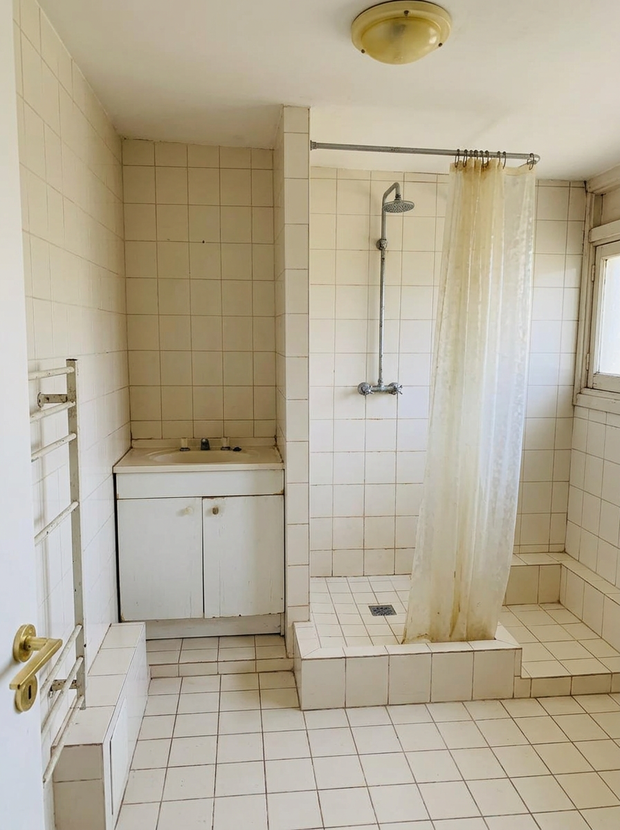 Douche en marbre — avant